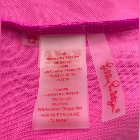 NWT Lilly Pulitzer Isle Lattice One Piece Swimsuit Size12 - Picture 7 of 9